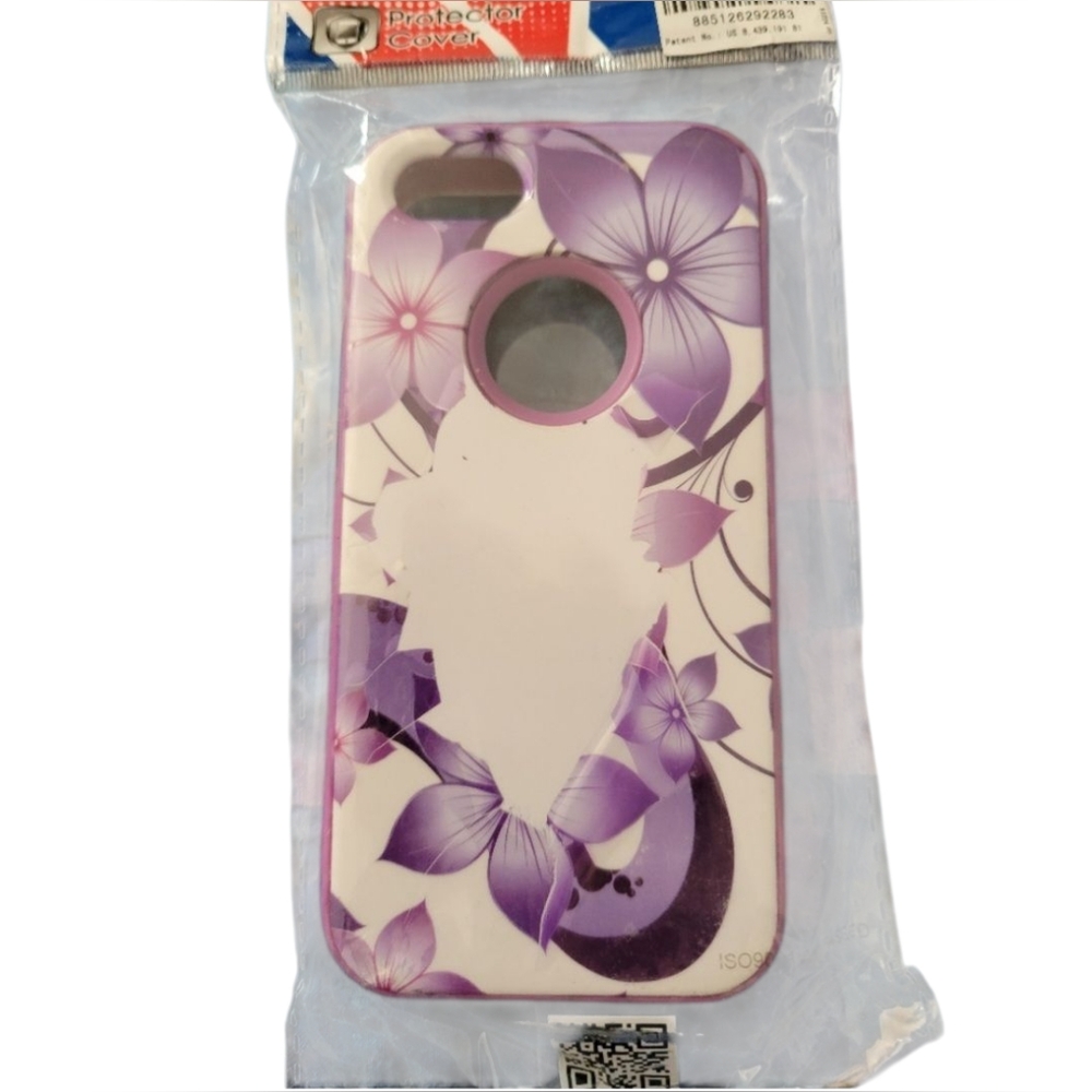 MyBat iPhone 5C Hybrid Case Hibiscus Purple